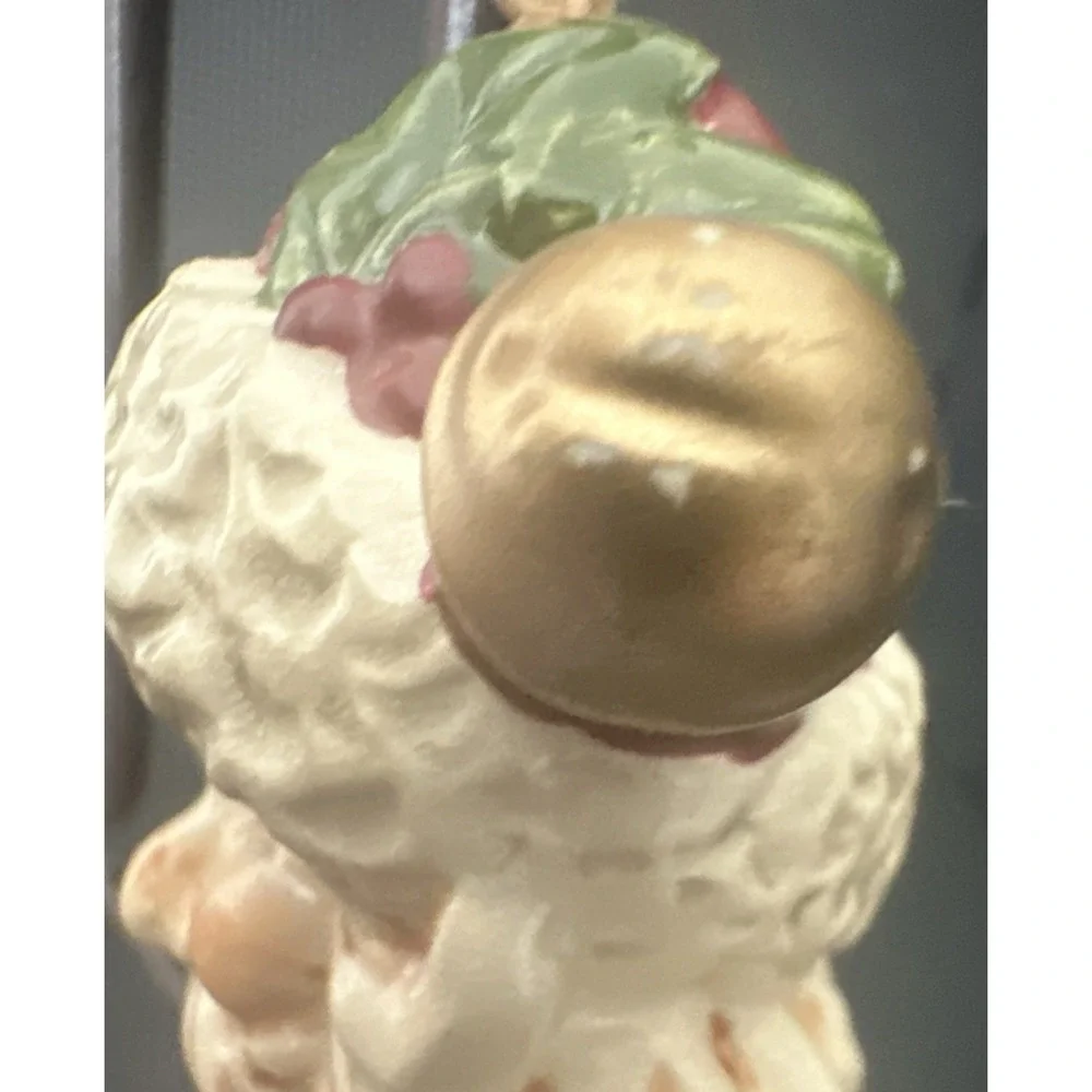 Ceramic Santa Claus Head Christmas Ornament Holiday Decor 4